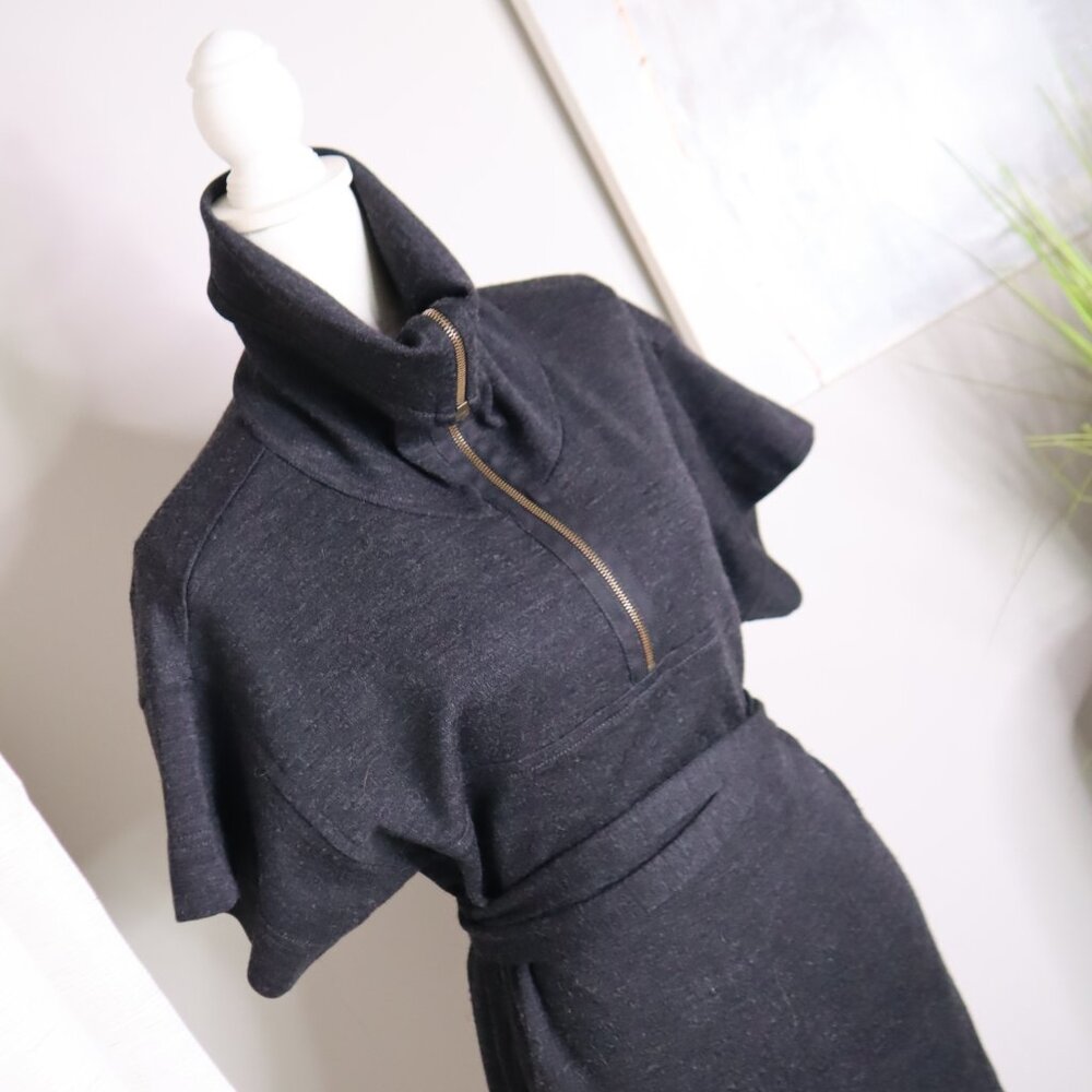 Clearance Sale |  STELLA MCCARTNEY Turtleneck Mini Dress Size: M | Gray